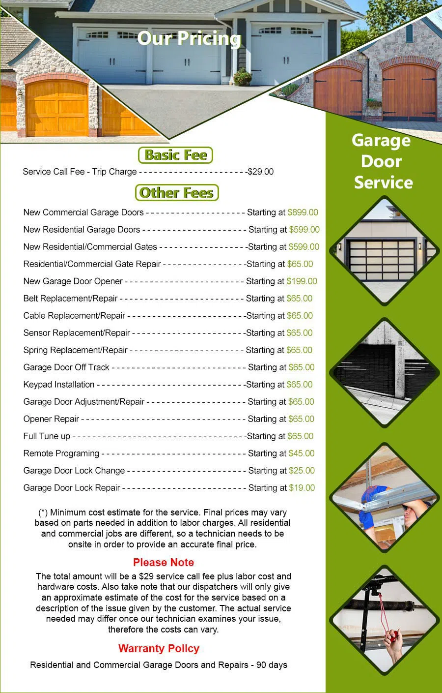 Interstate Garage Door Service Salt Lake City, UT 801-418-9261
